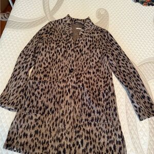 Maurices Leopard-Print Trench Coat in Brown and Black